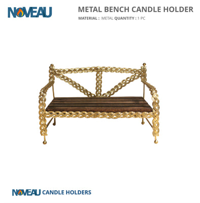 Golden Wooden Bench